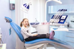 child smiling after dentist appointment