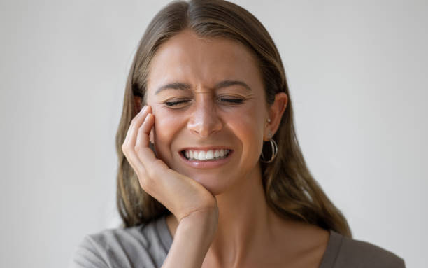 woman grinding teeth